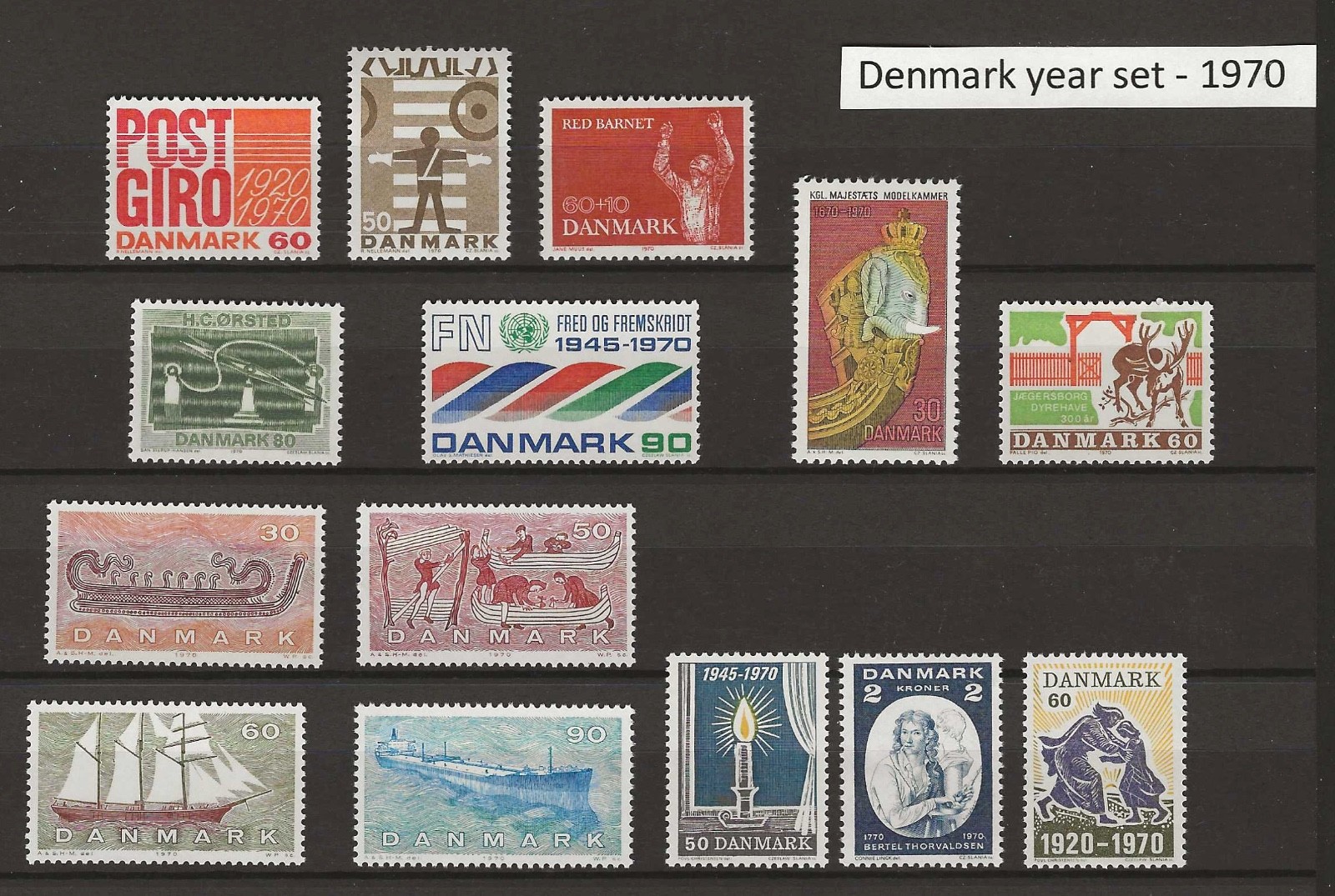 Denmark 1970 year set MNH