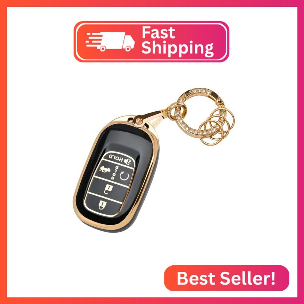 for Honda Key fob Cover - Soft TPU Car Key Case Protector Fit for 2022 2023 2024
