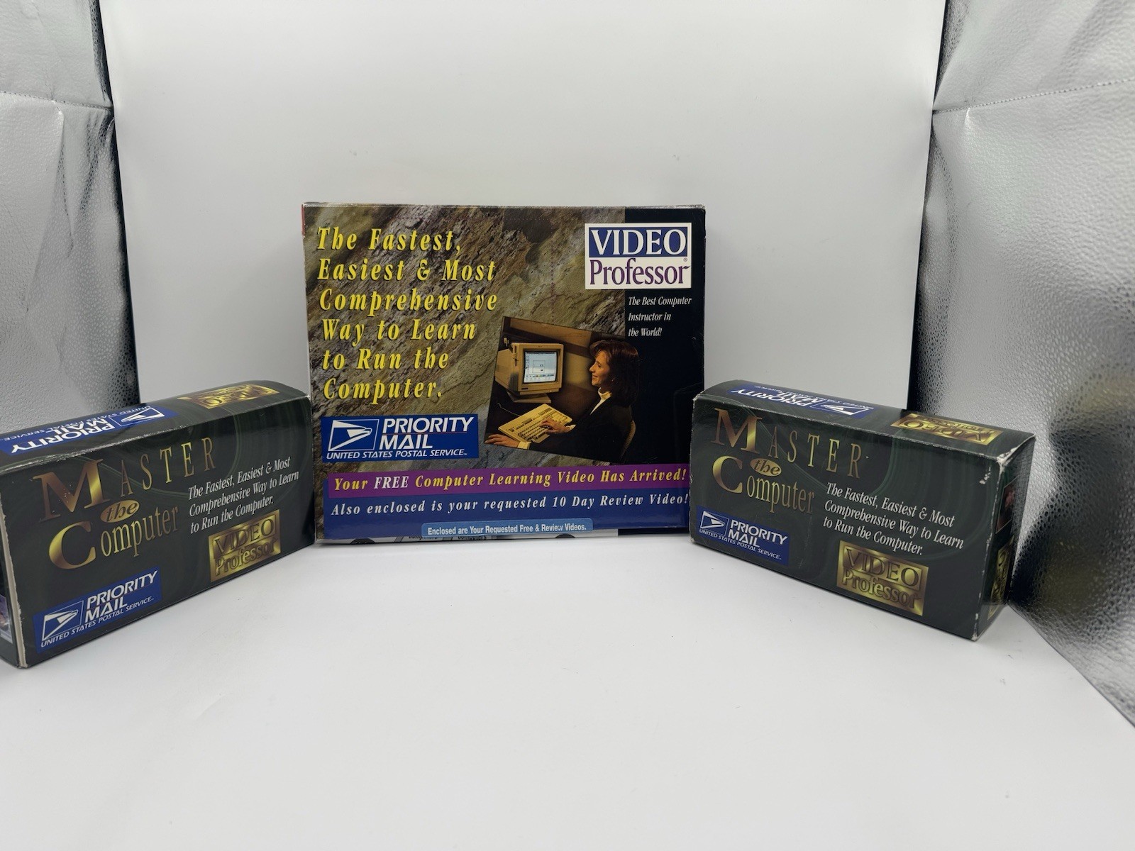 Vintage VIDEO PROFESSOR Computer Learning VHS Kit Windows 95 A Lot Of 3 Packages