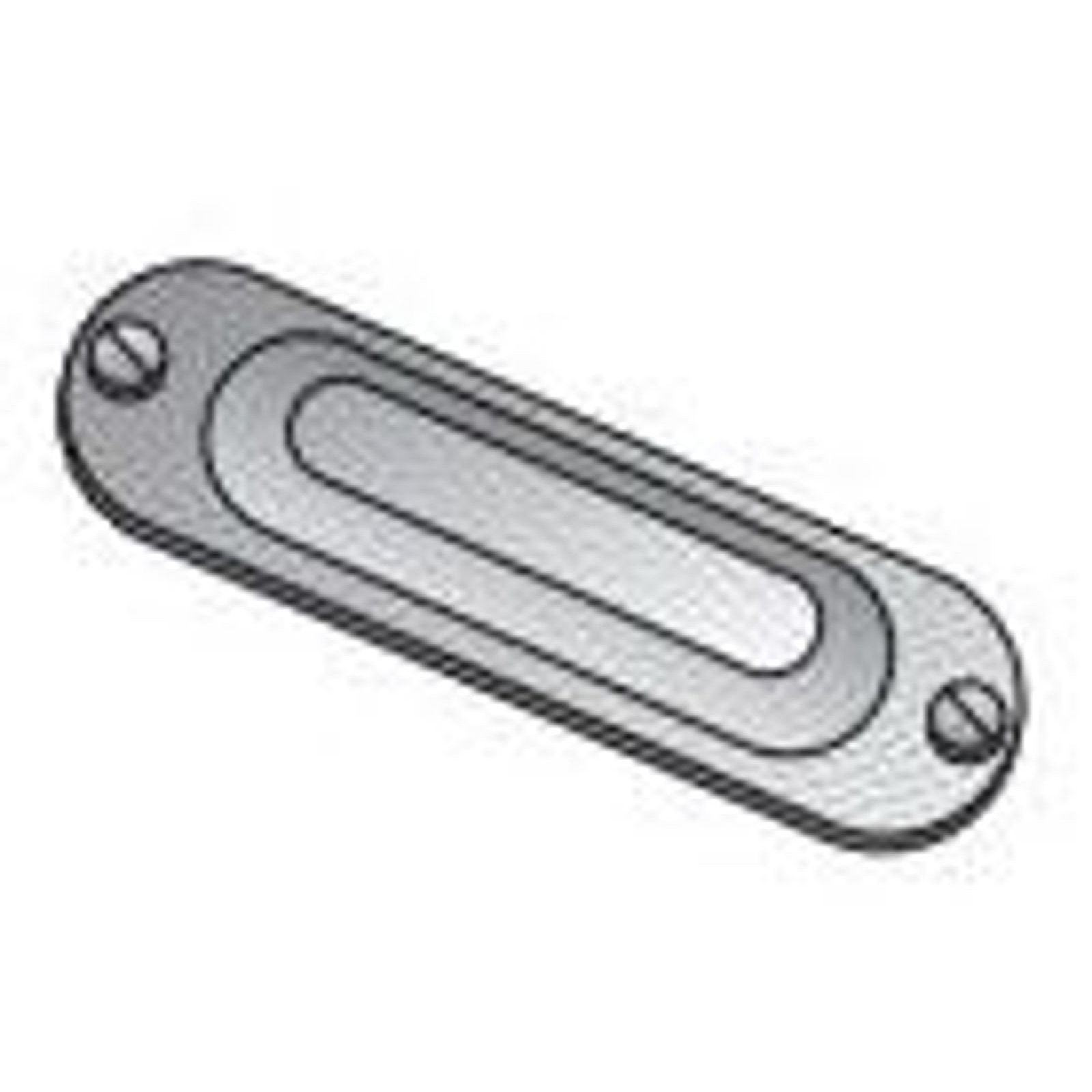 O-Z/Gedney BS125S, Conduit Outlet Body Cover, 1-1/4&1-1/2 Stl Cond Bdy Cvr, 1 PC