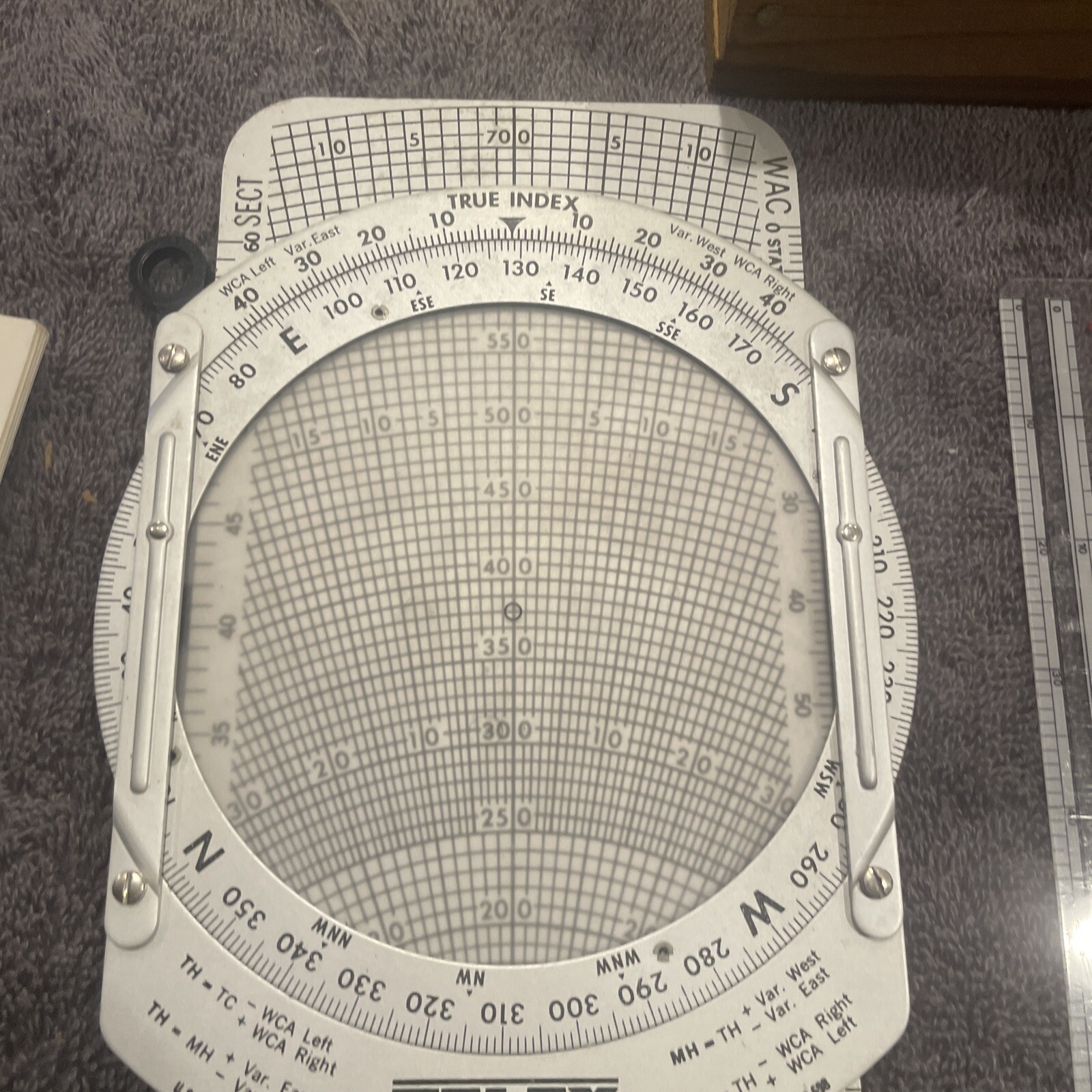 Vintage TELEX E-6B Computer FDF-47 / 50 / 51 Dead Reckoning & Instrument Plotter