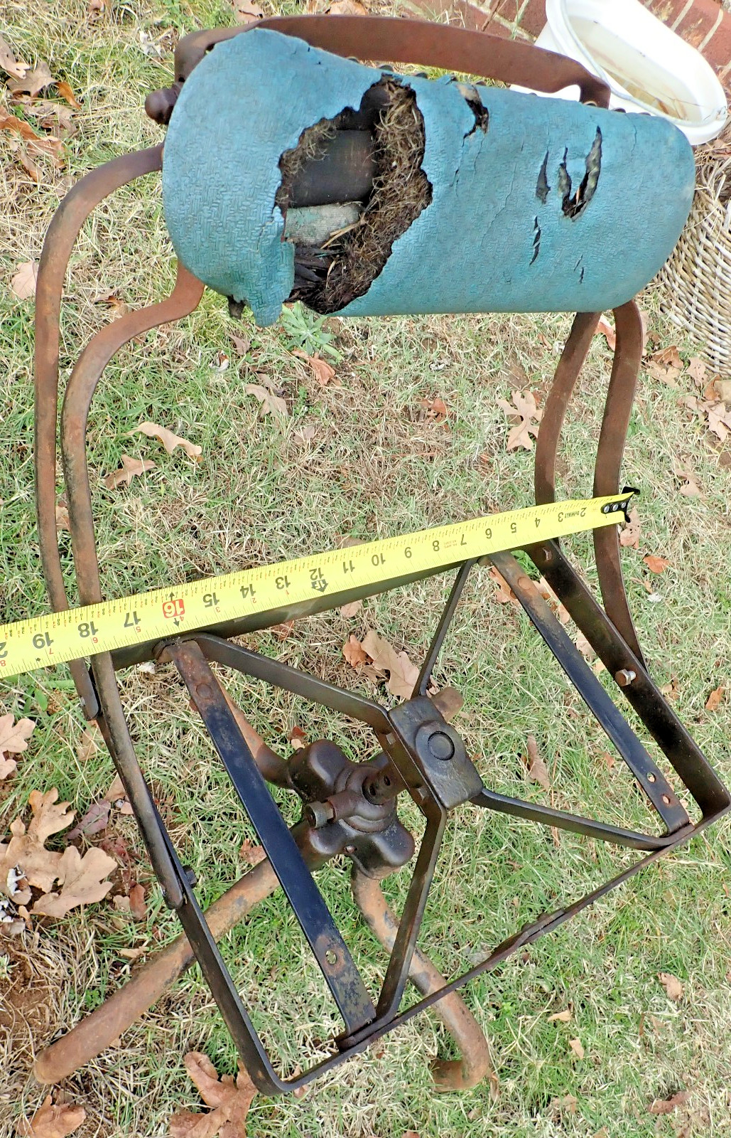 Rare 1930's Industrial Swivel Adjustable Remington Rand Sit-Wel Chair good bones