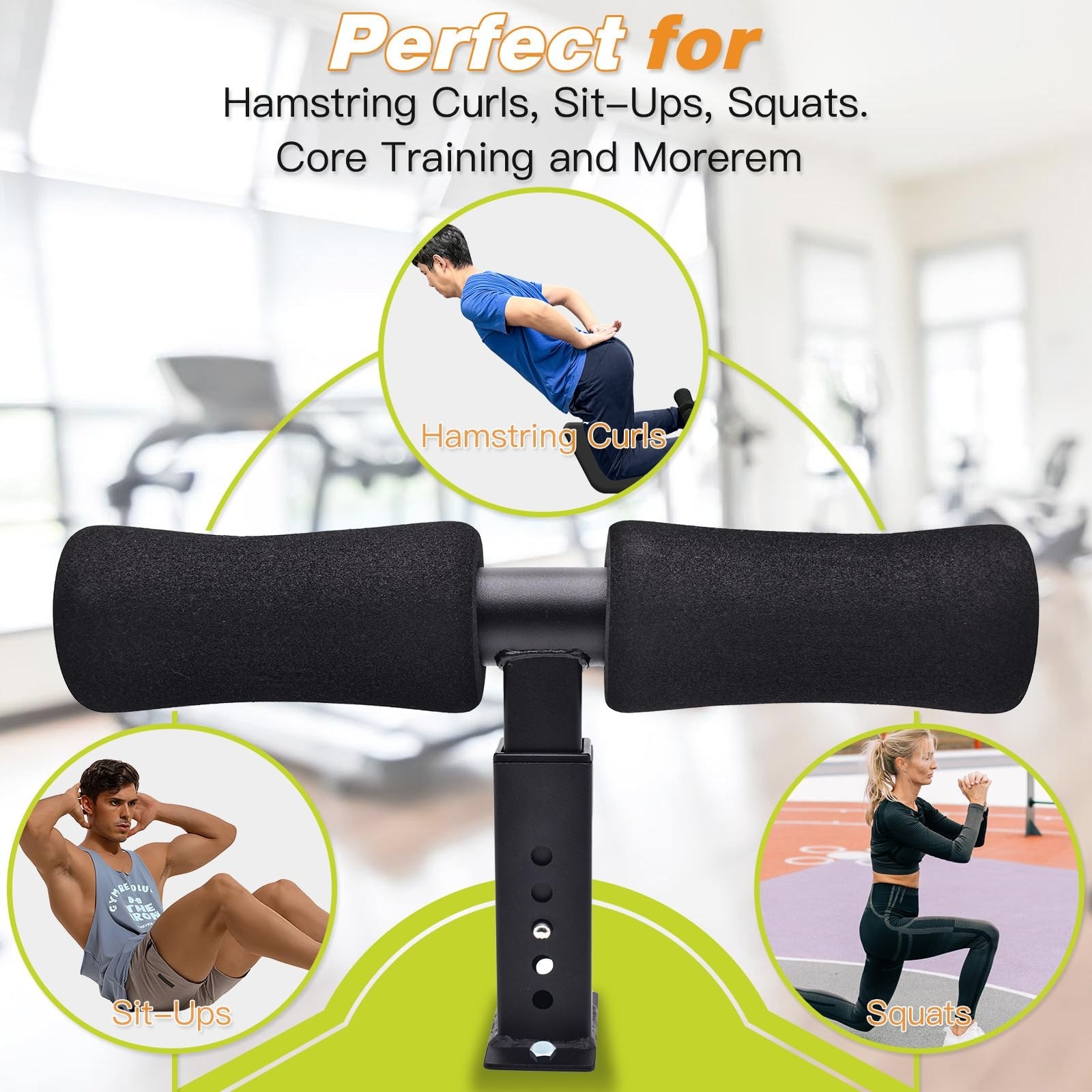 Wall Mounted Nordic Hamstring Curl - LAT Pulldown Machines and Sit Up Exercis...