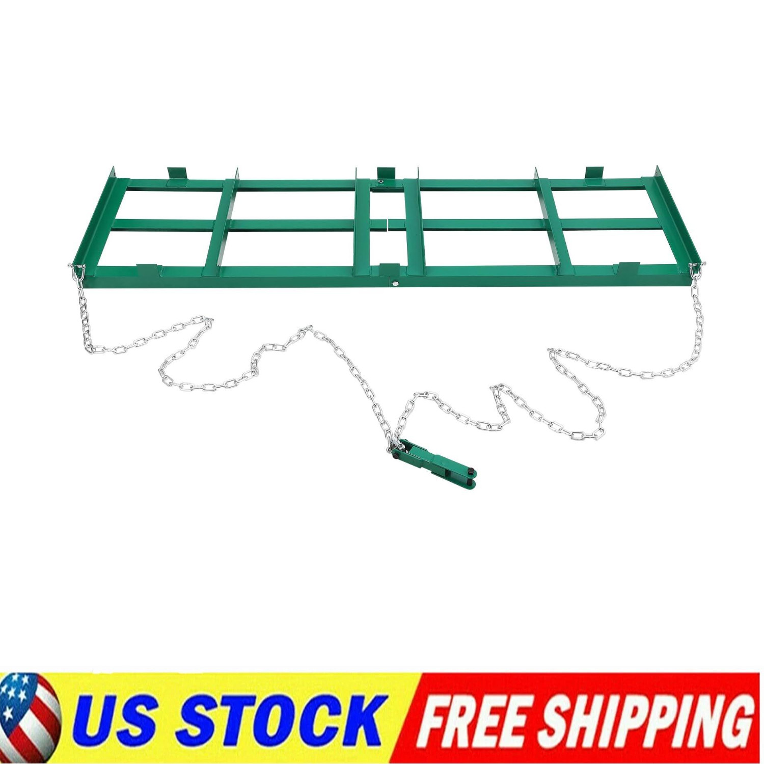 72" Drag Harrow Driveway Grader for ATV, UTV, Tractor Tow Behind Rake Heavy-Duty