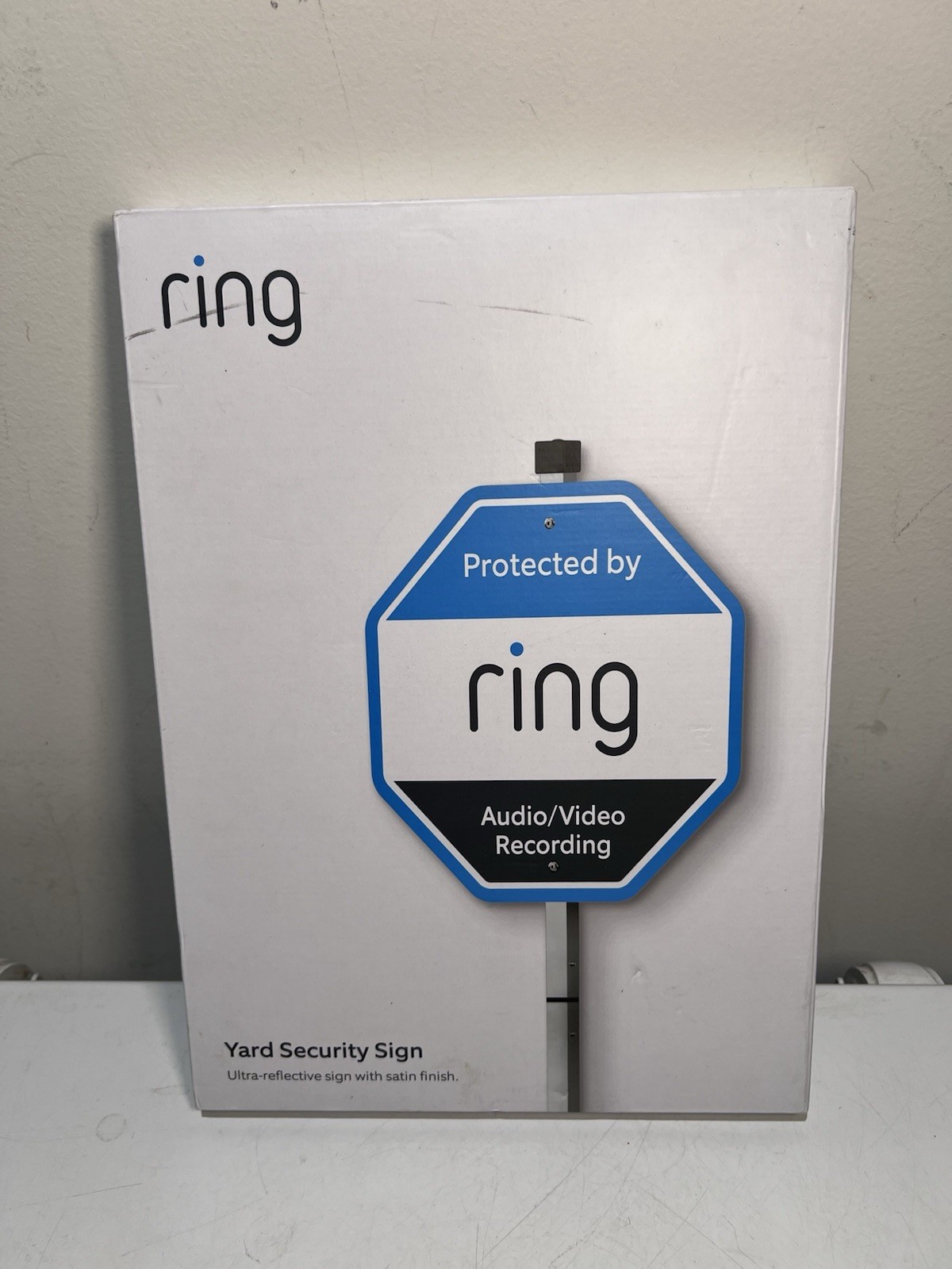 Ring Home Security Yard Sign - White