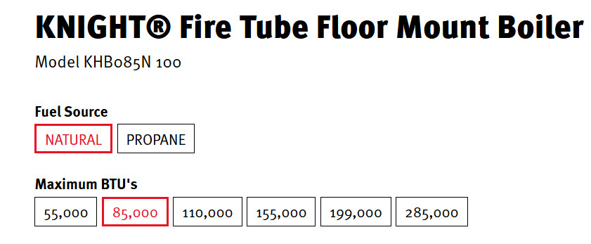 KNIGHT® Fire Tube Floor Mount Boiler