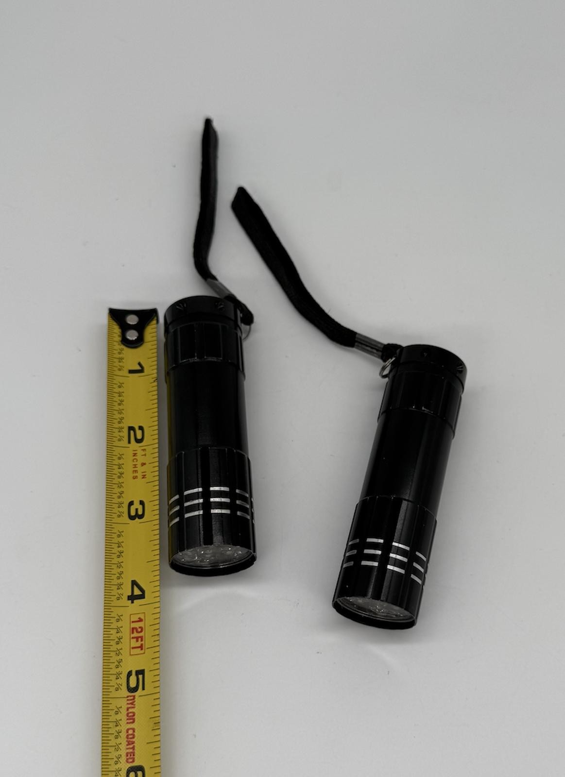 Compact Dual LED Flashlights with Lanyards