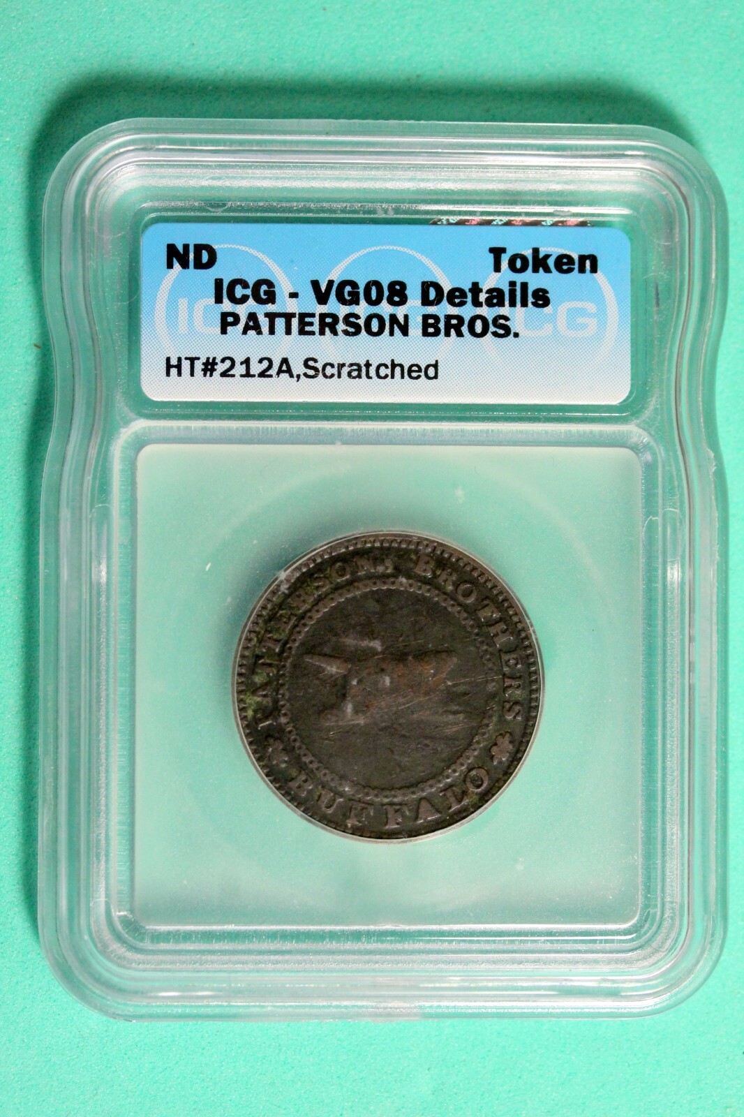 ND ICG VG08 Details Patterson Bros. Token #B25406