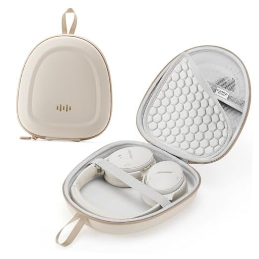 Headphone Hard Case Replacement for Bose QuietComfort Ultra QC45 QC35 Beige