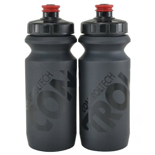 Controltech Wide-Mouth Bike Cycling Water Bottle 600 ml, Black