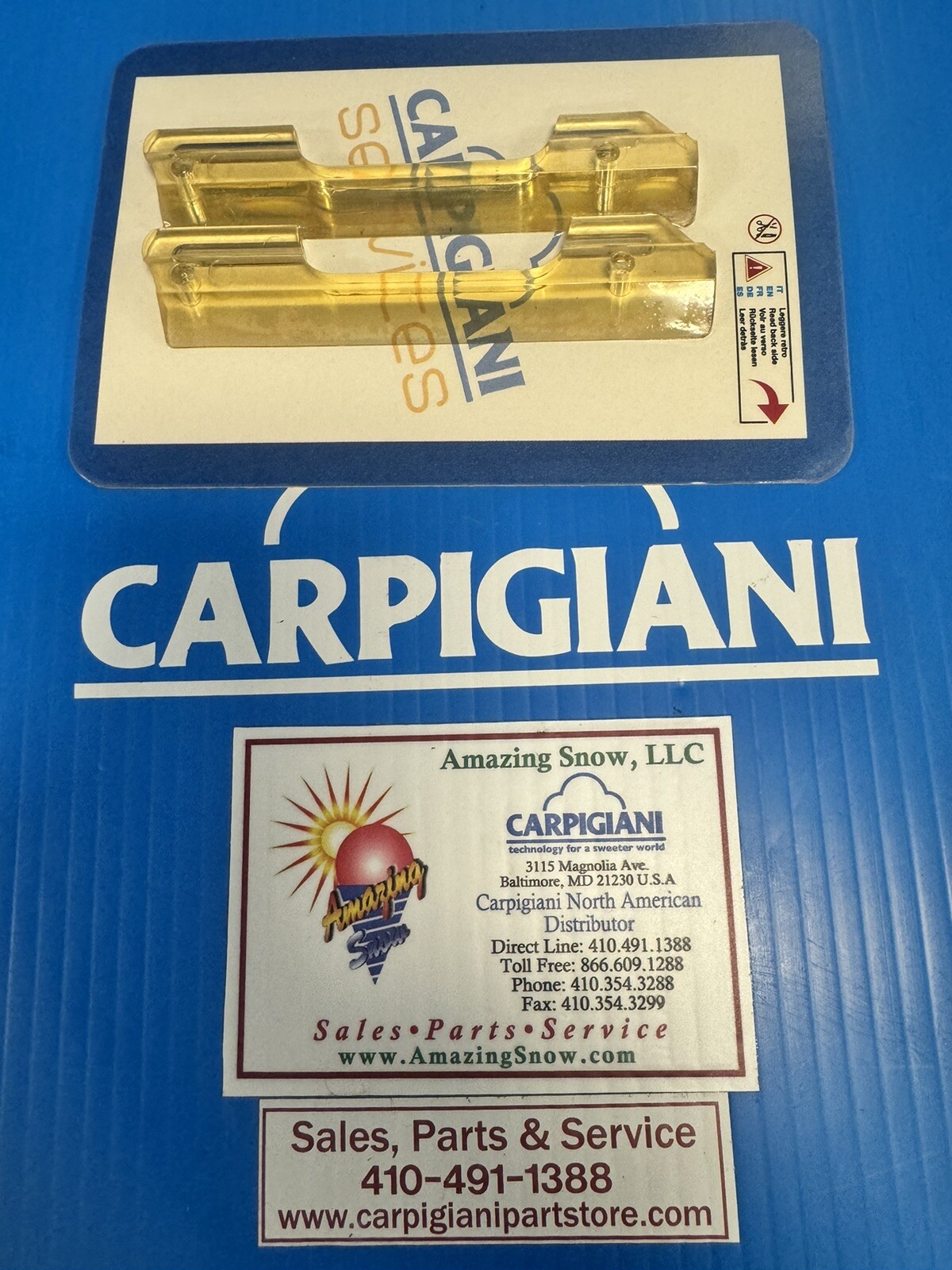 Carpigiani Parts Coldelite Ice Cream Gelato Yogurt Scraper Blade UC711 & UC1131