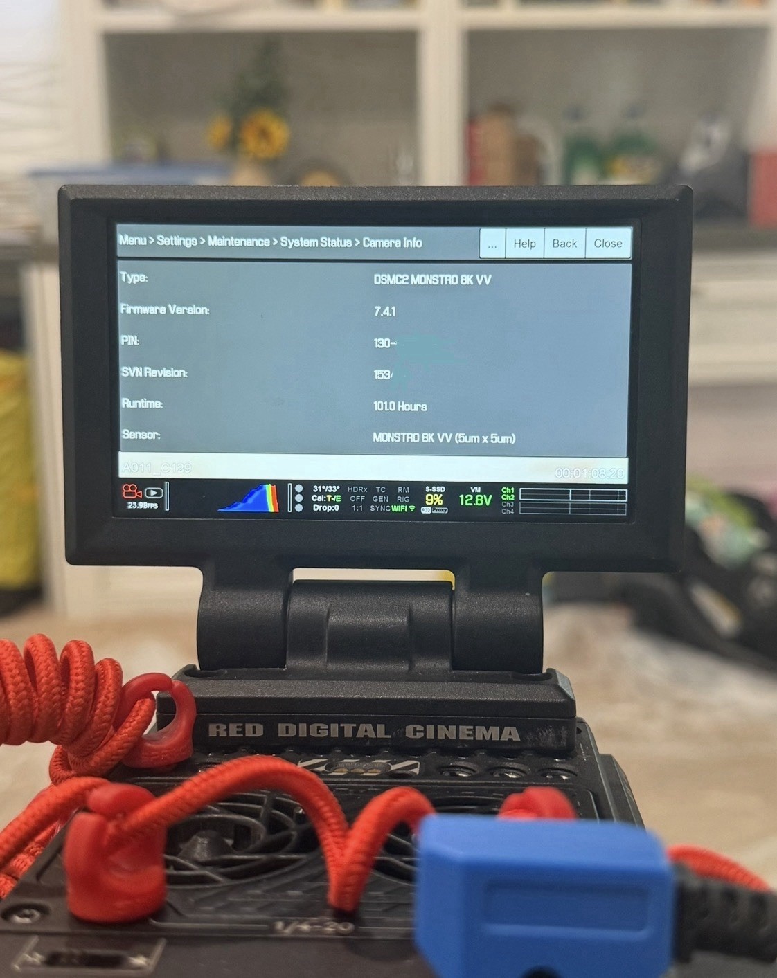 RED DSMC2 MONSTRO 8K VV Cinema Camera (101 HOURS)