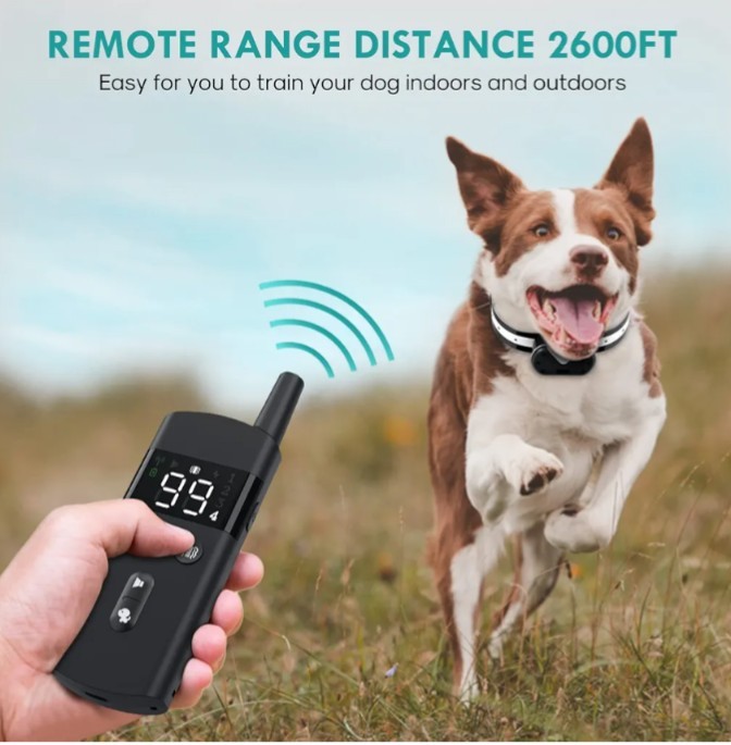 2700 FT Remote Dog Shock Training Collar Rechargeable Waterproof LCD Pet Trainer