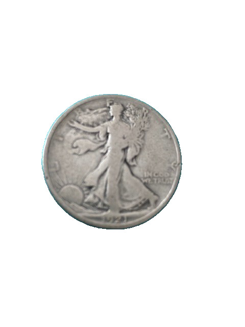 Key Date 1921 Walking Liberty Half dollar Very Good condition nice coin