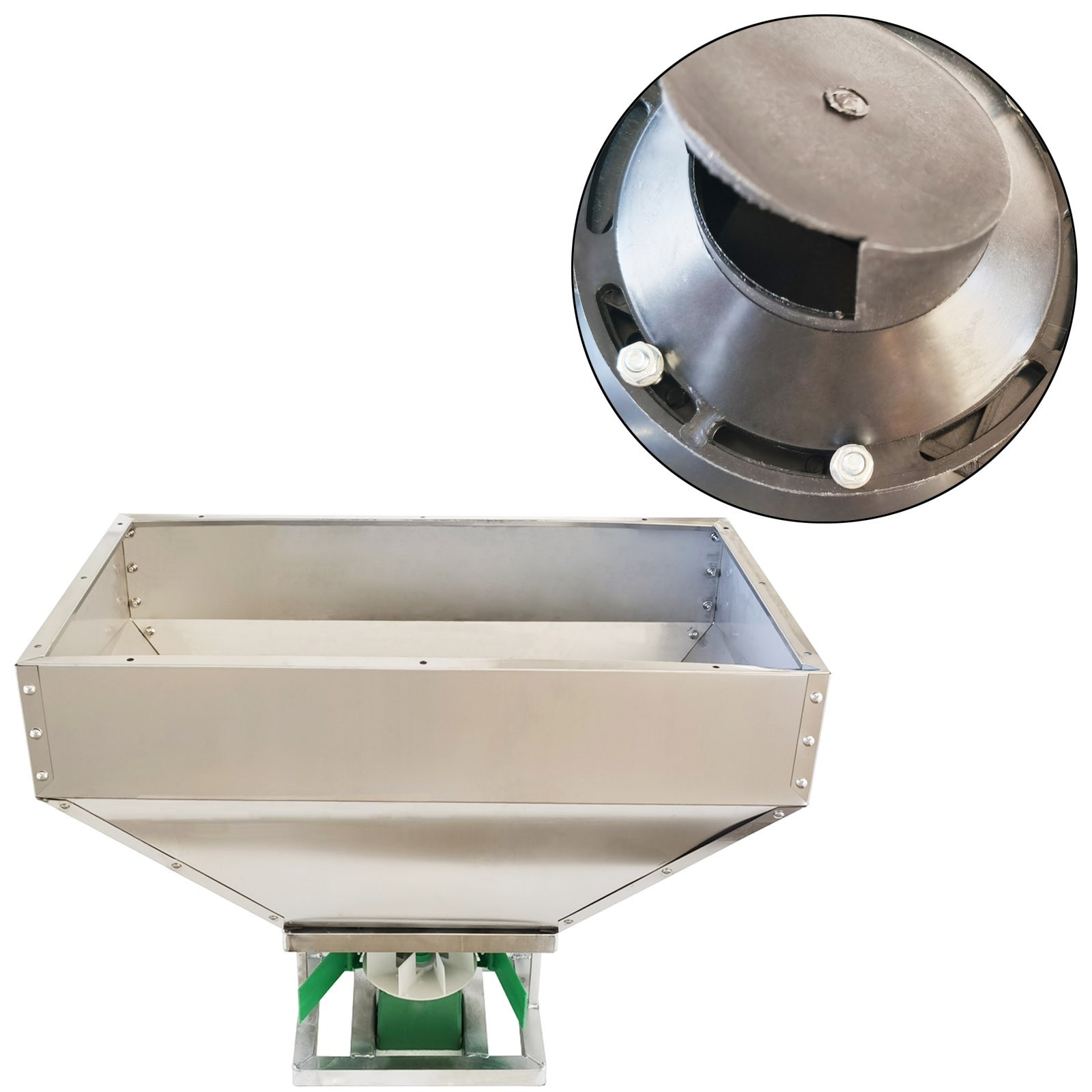 12V 150W Stainless Steel Tractor Front Fertilizer Spreader 42.3gal
