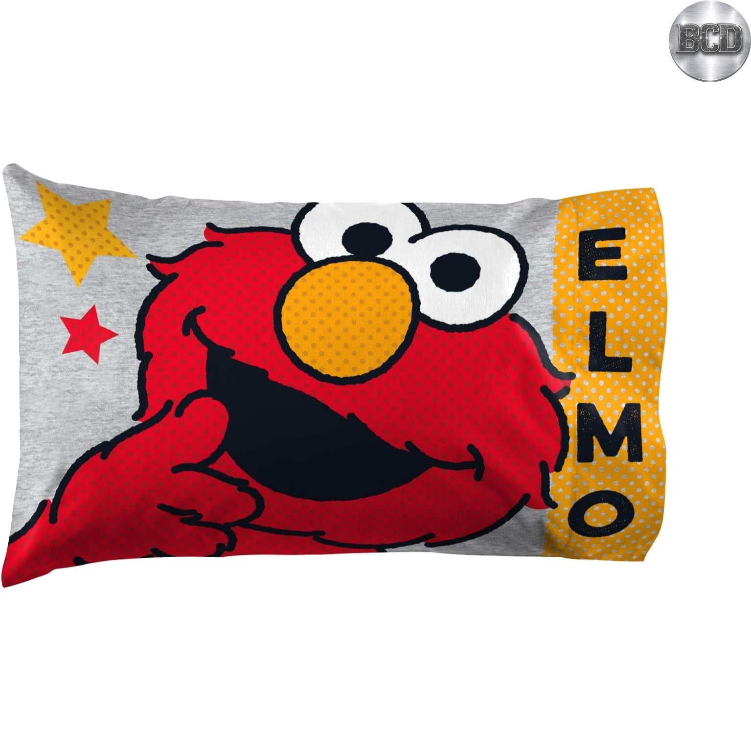 Super Soft Sesame Street Elmo Pillowcase - Machine Washable Kids Bedding