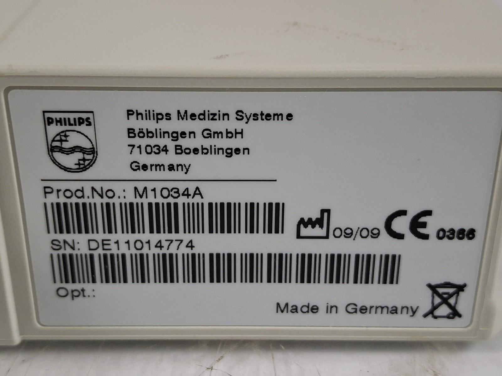 Philips IntelliVue M1034A Single Parameter Bispectral Index Module