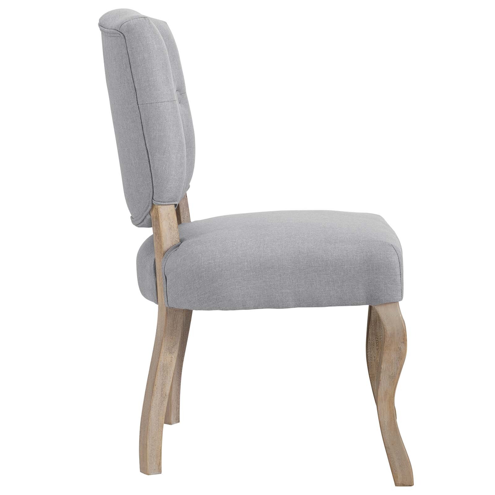 Modway Array Dining Side Chair Set of 2 in Light Gray