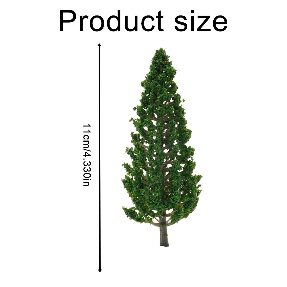 10x Model Pine Trees Green For Scale Railway Layout 15cm SL-16059 Joy Tool