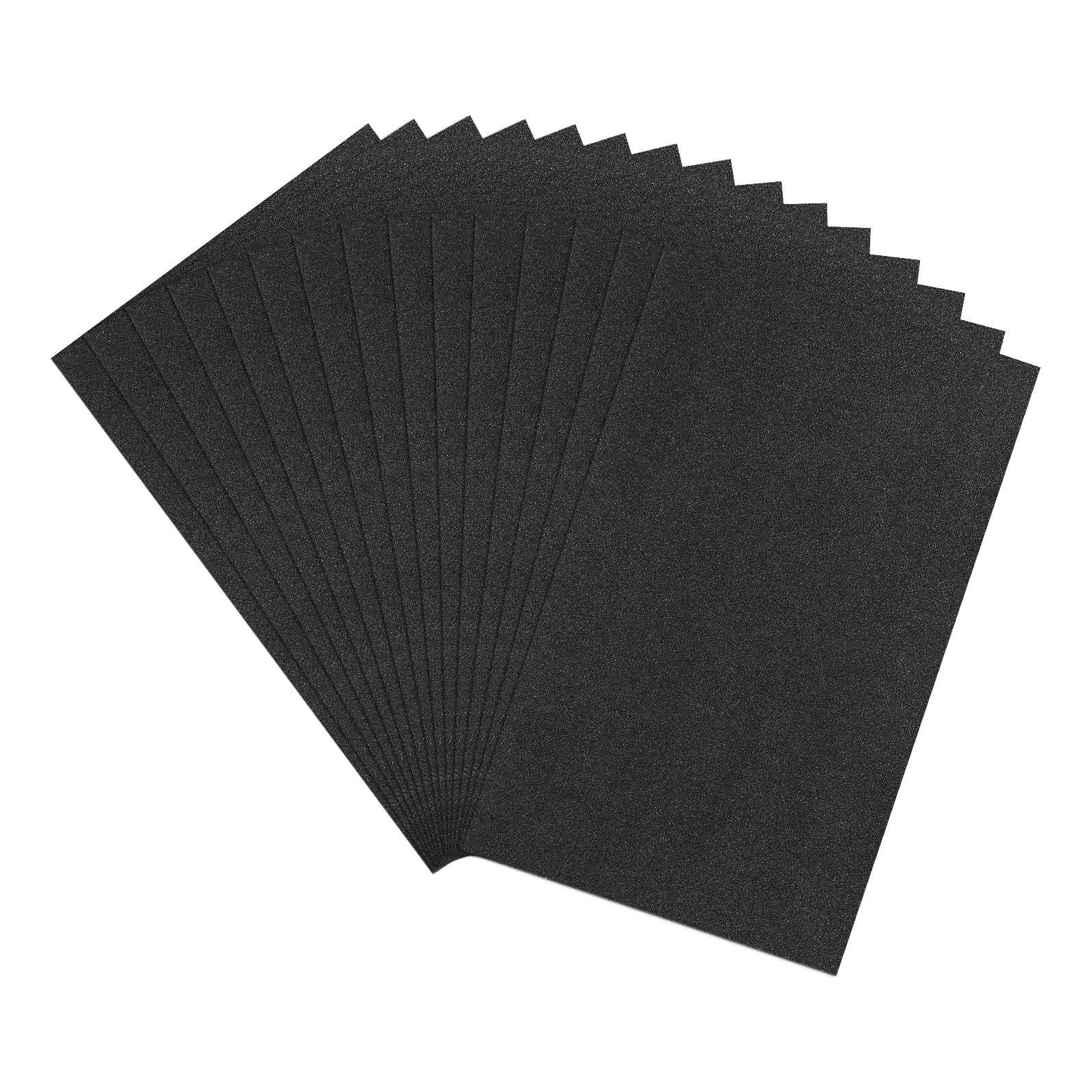 15 Pcs 80 Grit Dry SandPapers, 5.5 x 9 Inch Sand Papers