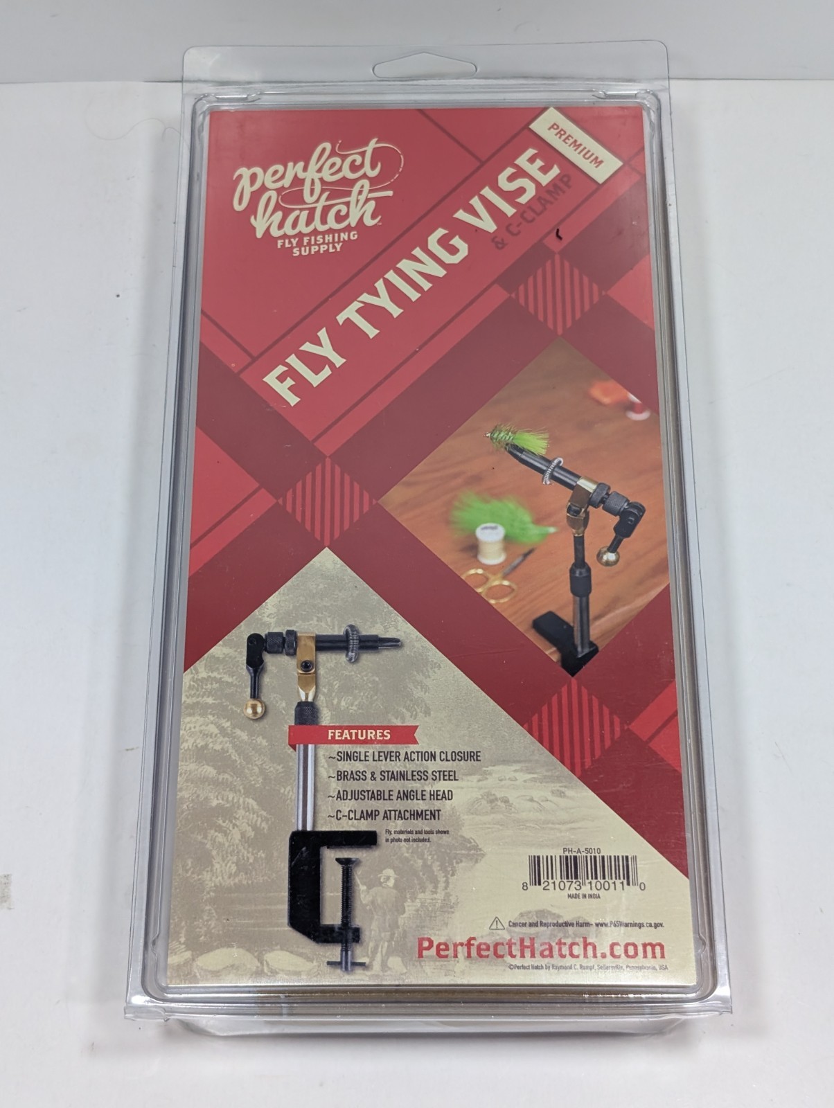 Perfect Hatch Fly Tying Vise & C-Clamp Premium Set - Brand New