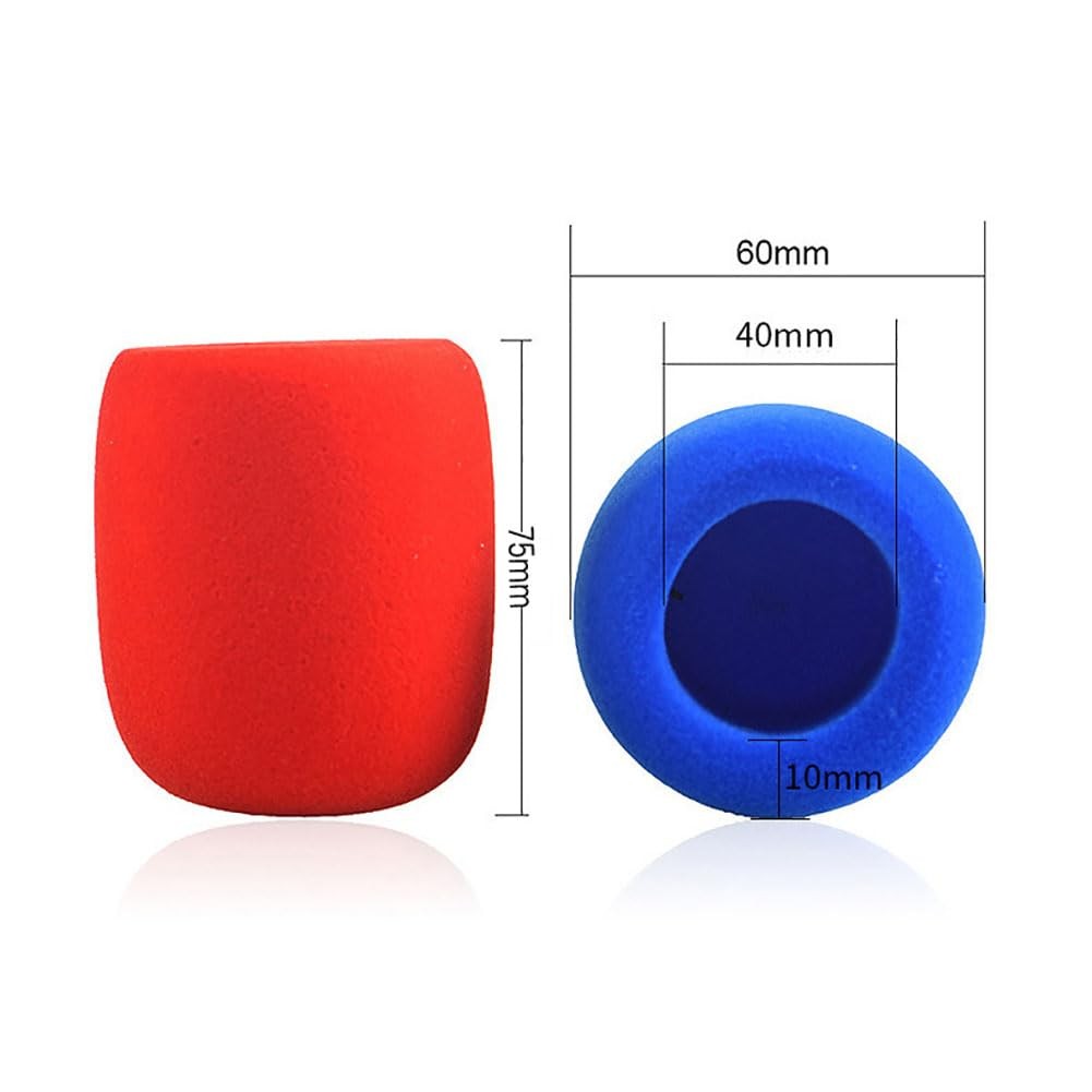 10 Pack Microphone Headset Windscreen Sponge Foam Mic Cover Windscreens
