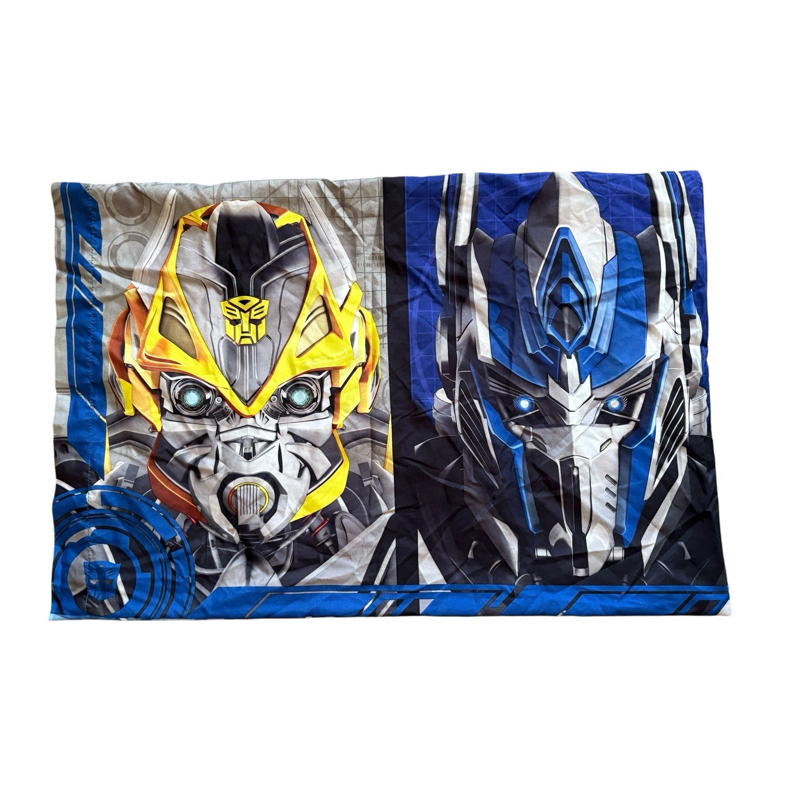 Transformers Pillowcase Standard Size Bumblebee & Optimus Prime 100% Polyester
