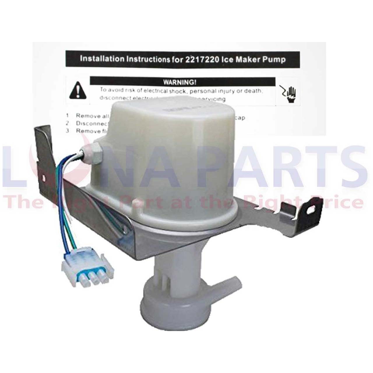 WP-2217220 for Whirlpool Ice Machine Maker Water Pump AP6006664 PS11739740