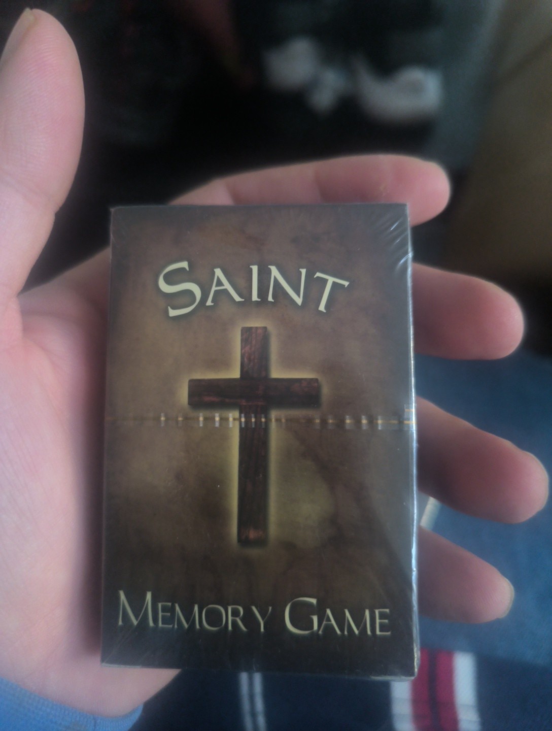 Saint Memory Card Matching Game  1 or More Players ages 3  + New Cello Sealed