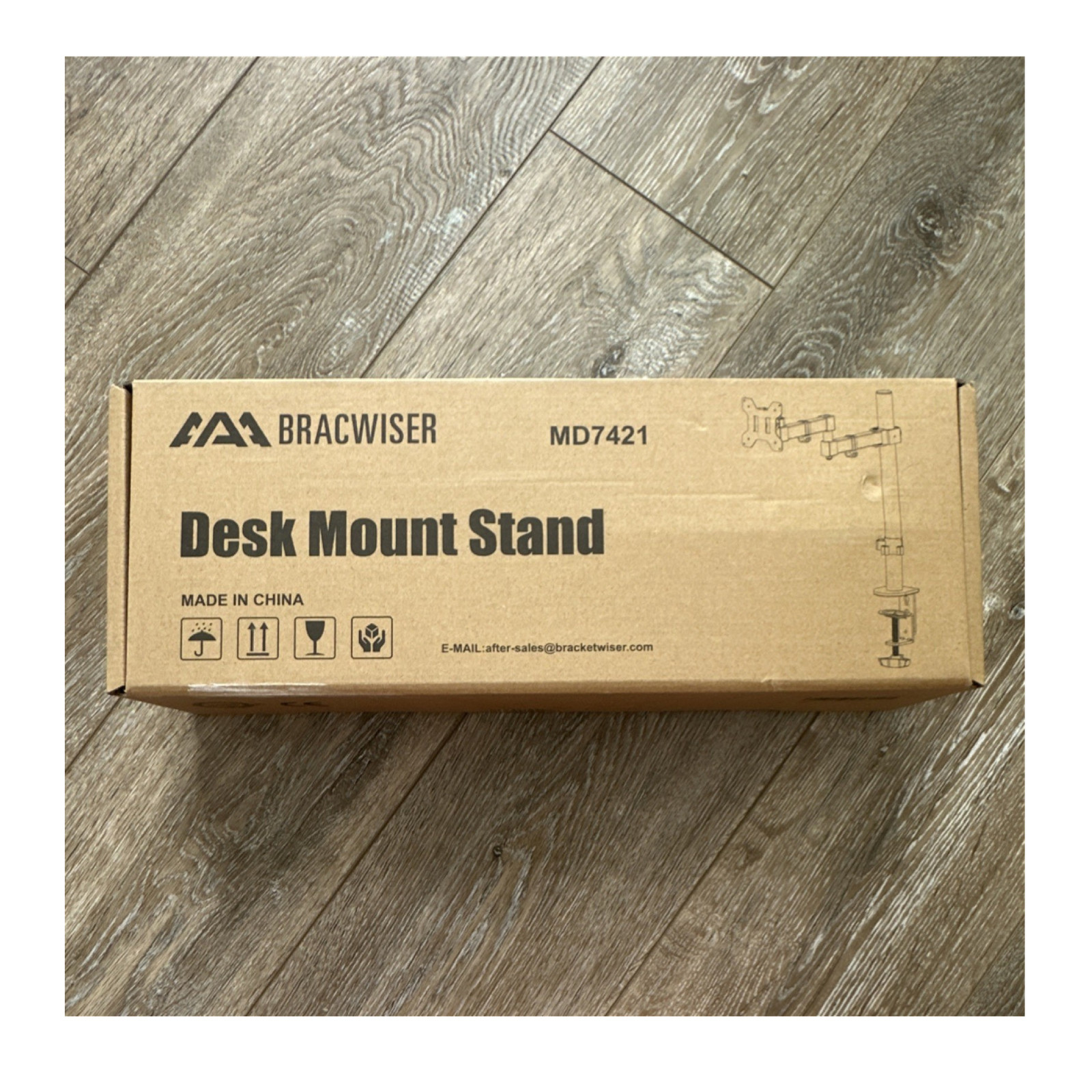 Bracwiser MD7421 Desk Mount Stand for Monitor – Adjustable Monitor Holder MD7421