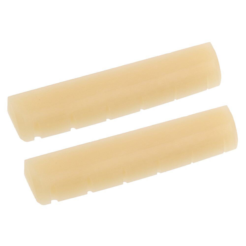2P Unbleached Slotted Bone Nut for YAMAHA LL / A Series Acoustic Guitar 44x5x9mm