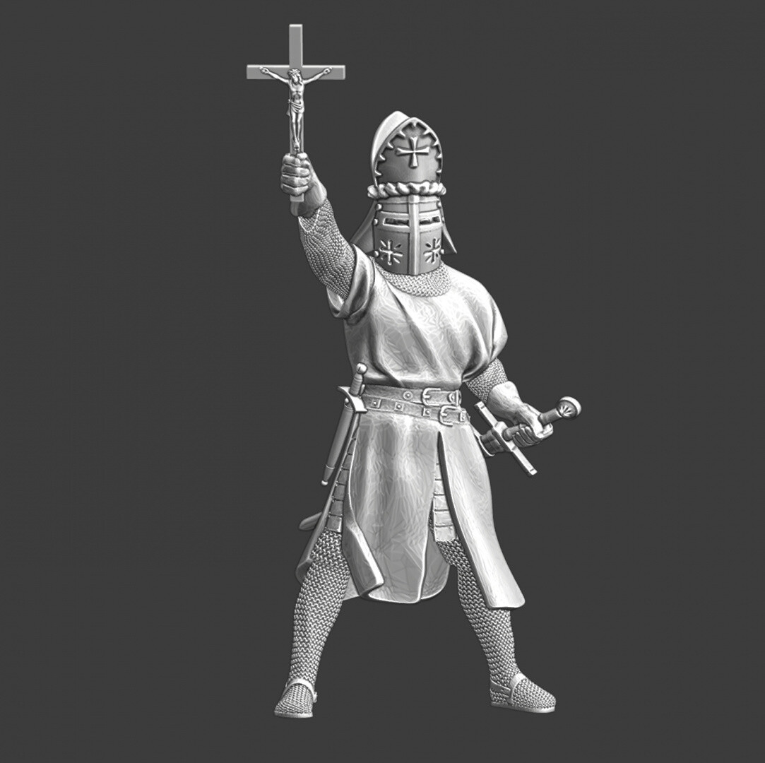 Northern Crusades Miniatures Medieval Preaching Bishop 28mm 32mm 35mm 40mm 54mm