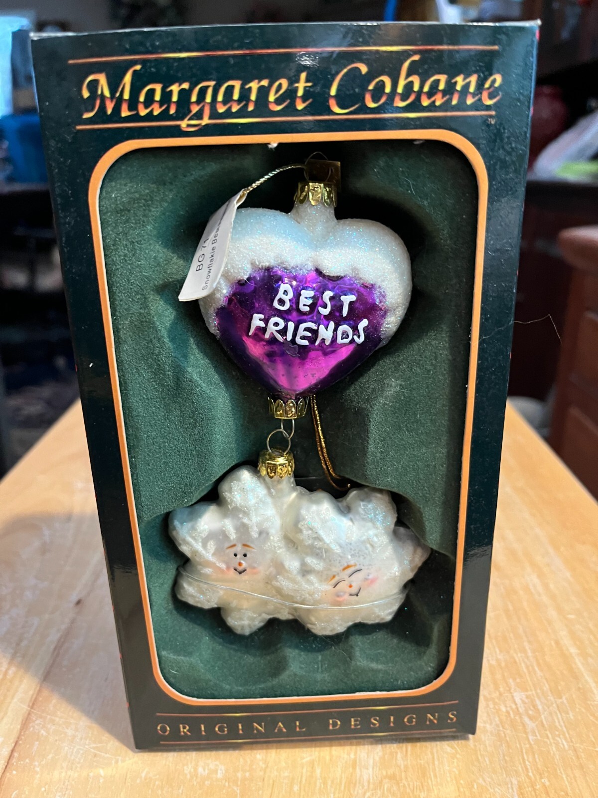 Snowflake Best Friends Xmas Ornament Margaret Cobane Original NEW in box
