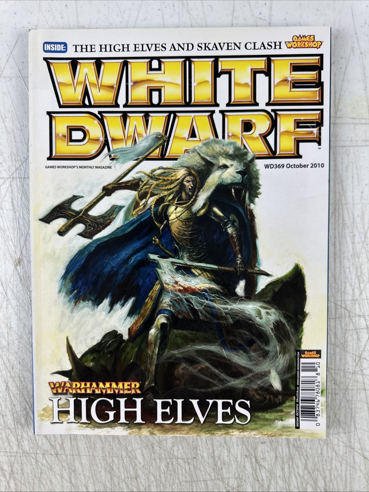 Games Workshop Warhammer White Dwarf Magazine 369 | October 2010 High Elves