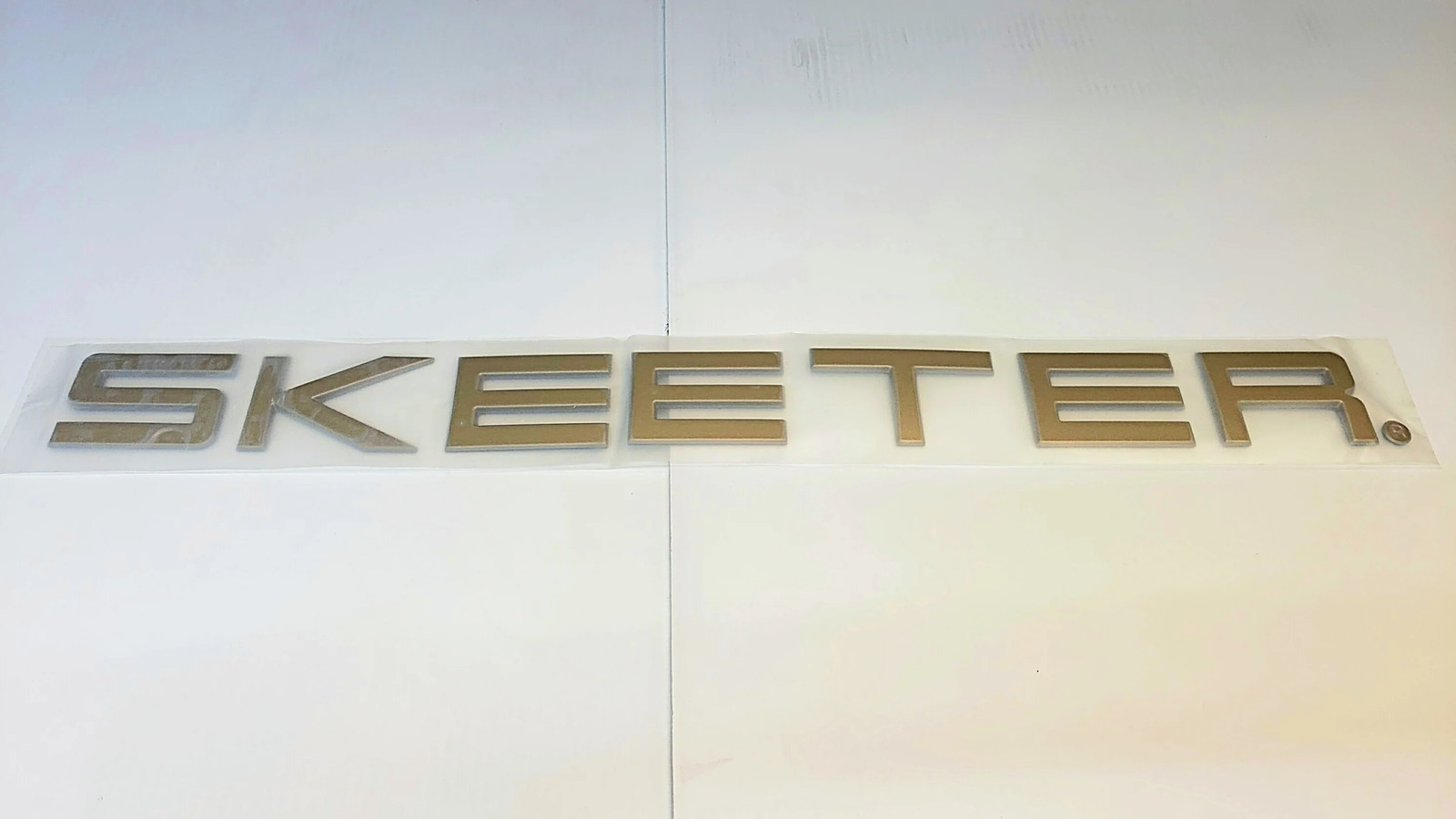 New Authentic SKEETER GOLD emblem - 25" x 3"