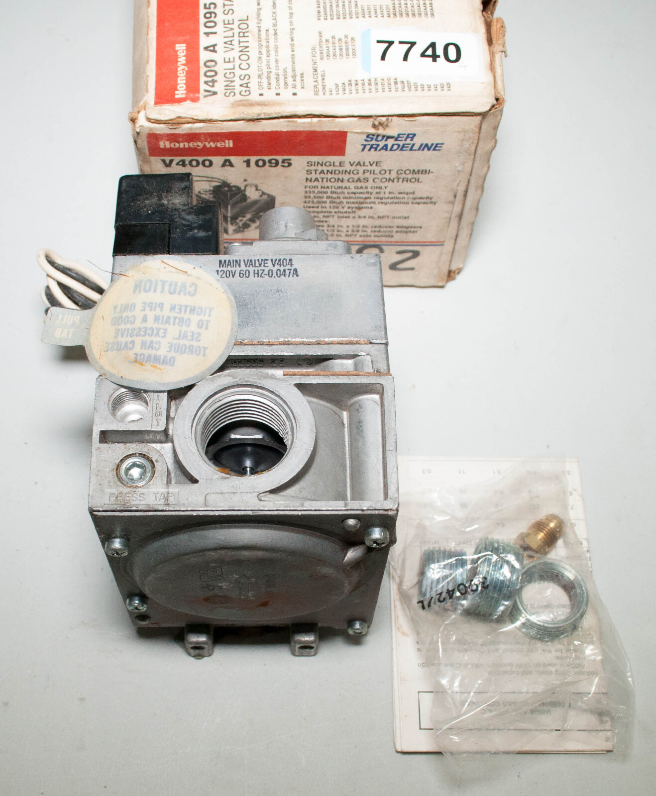 Honeywell V400A1095 Single Valve Standing Pilot Combination Gas Control