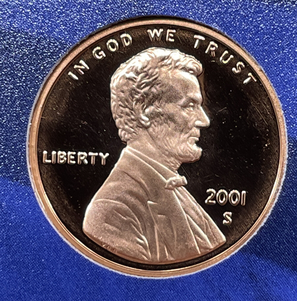 2001 S Proof Lincoln Cent With Free Shipping