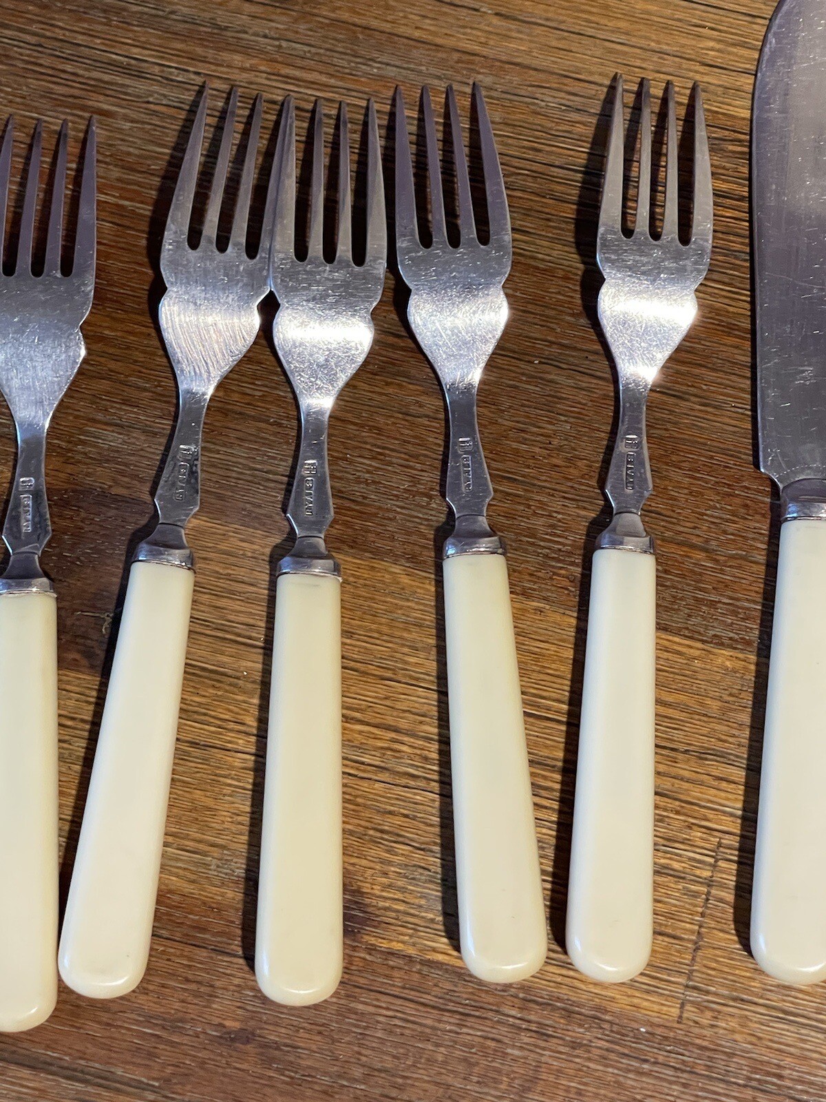 James Ryals Sheffield Fish Cutlery 6 Settings Fork Knife Stainless