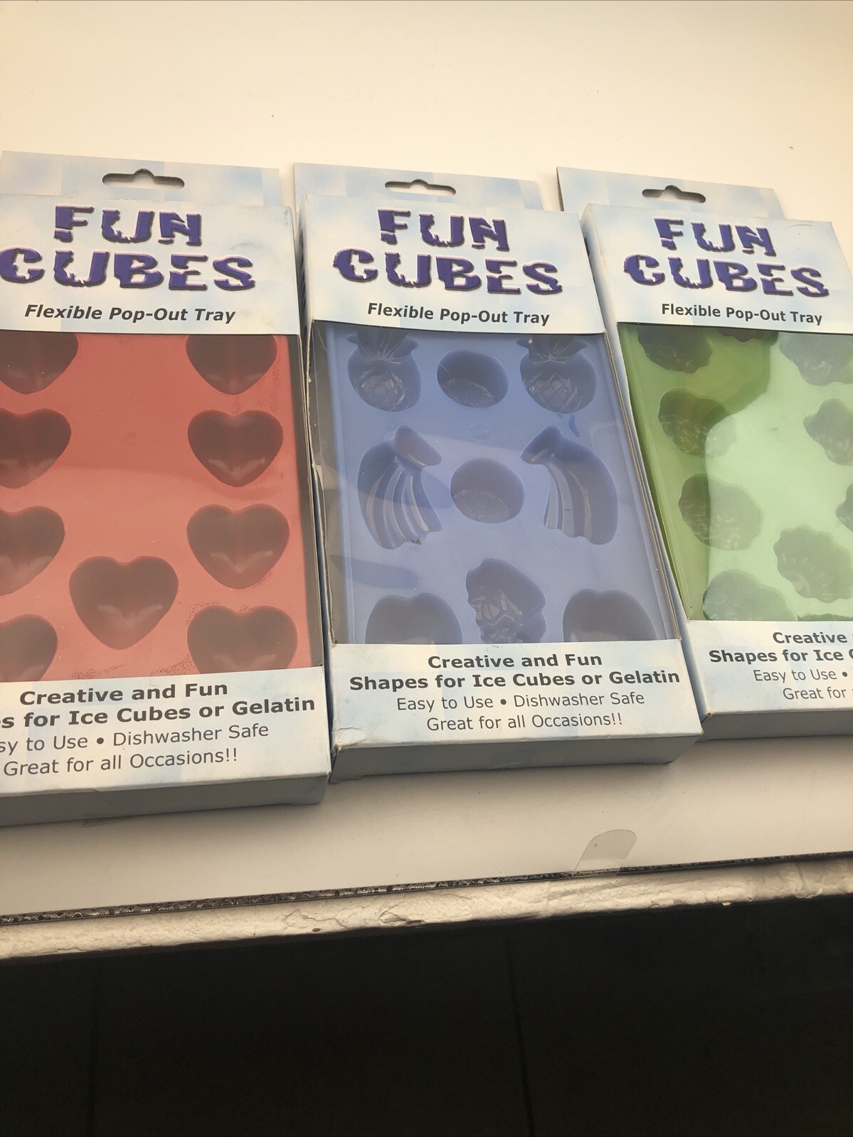 Ice Trays fun cubes 3 trays