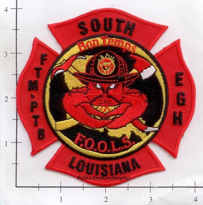Louisiana - South Louisiana FOOLS LA Fire Dept Patch  FTM PTB EGH