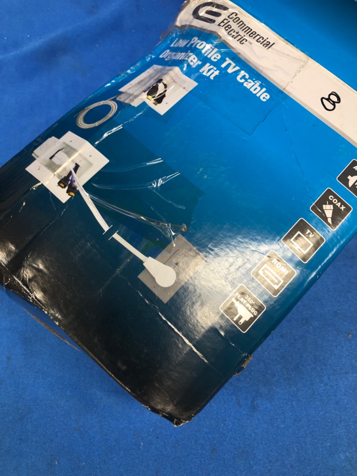 Commercial Electric Flat Panel TV Cable Organizer Kit