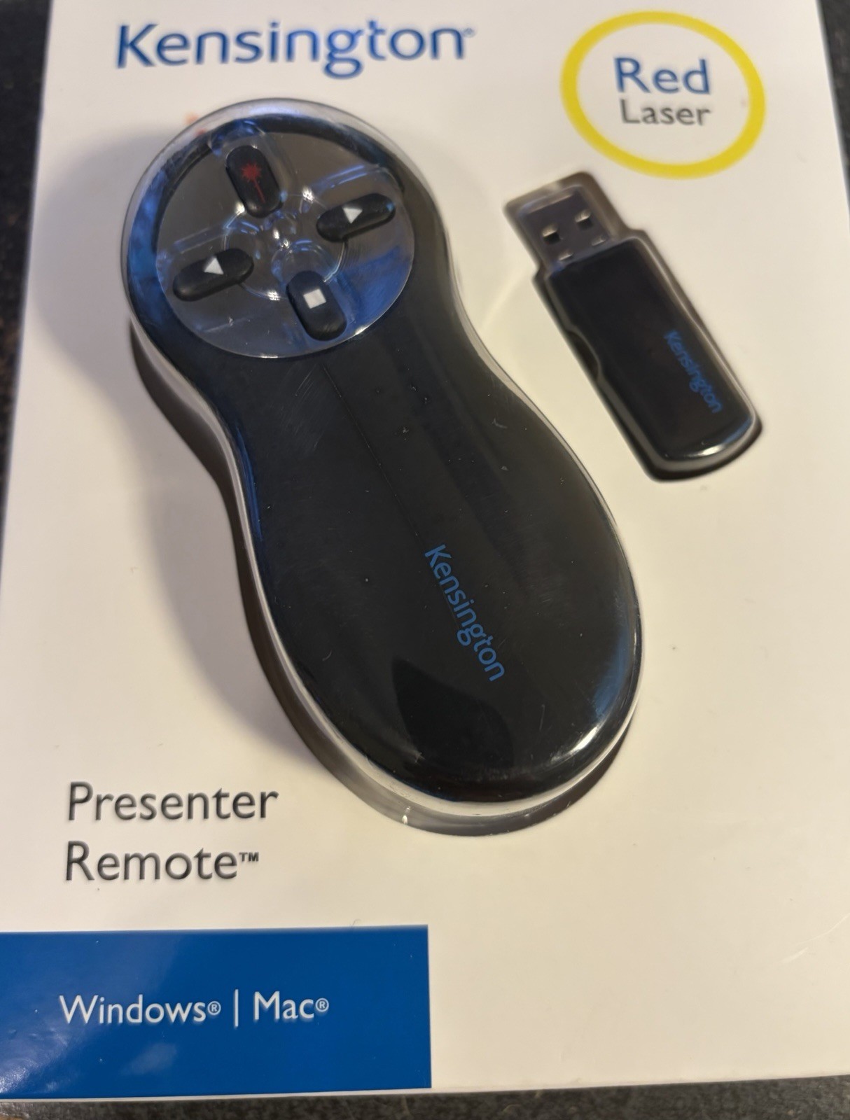 Brand New In Box Kensington Wireless Presenter w/Red Laser (K33374USB)
