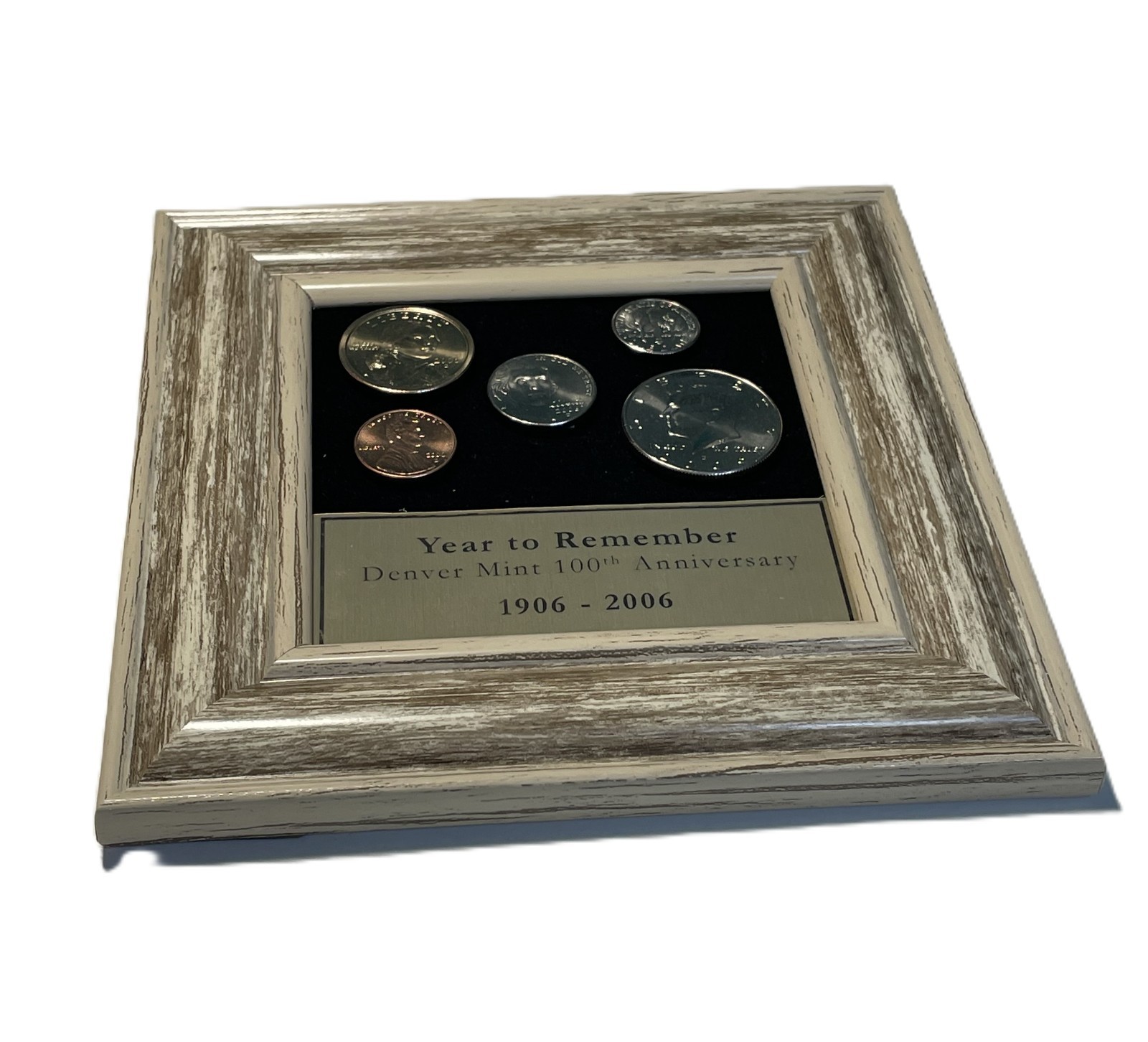 2006 US Mint Uncirculated Coin Set - 100th Anniversary Denver Mint - Framed with