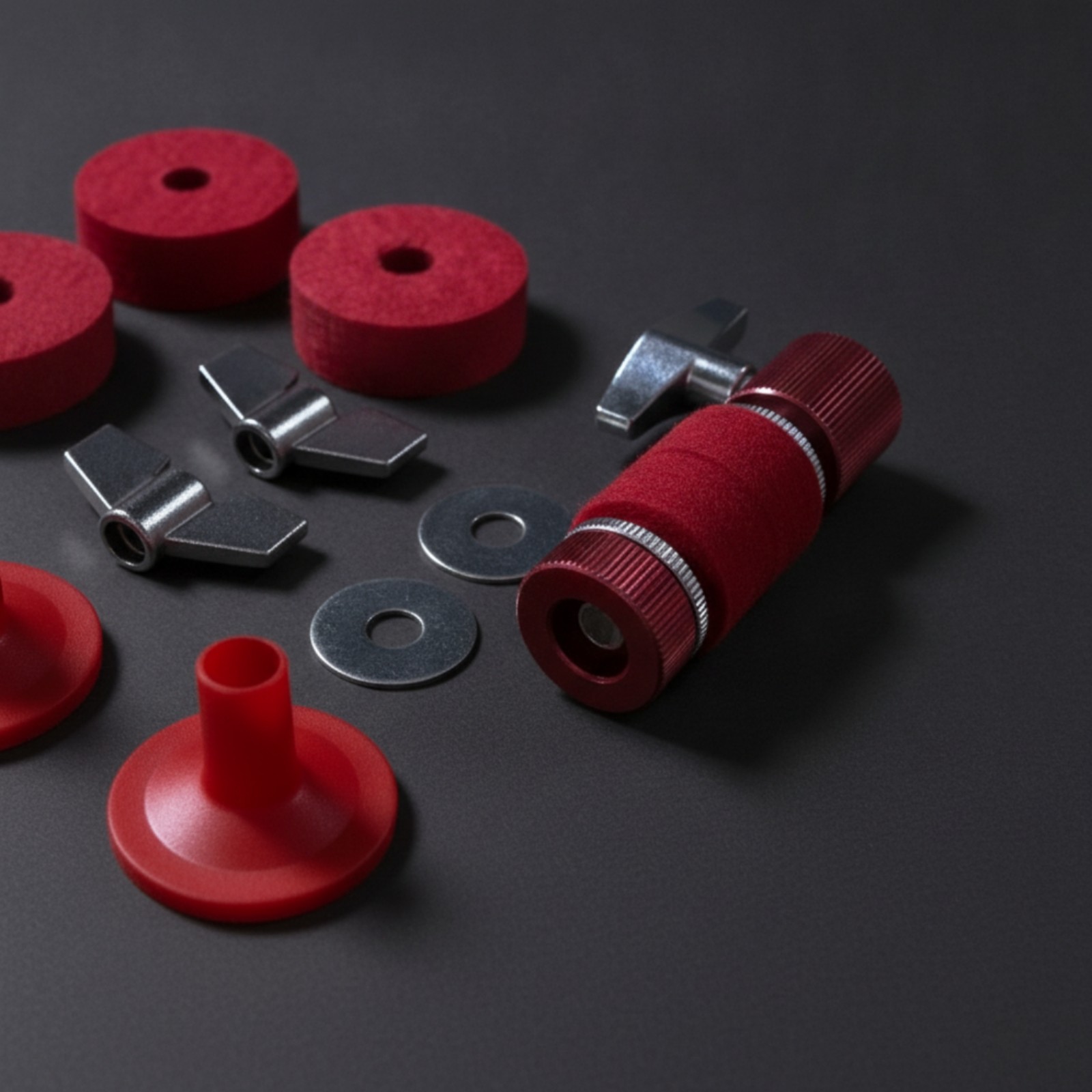 11 Pieces Drum Accessory Kit Replacement Drum Key with Felt Pads Easy to