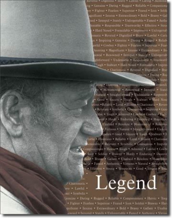 Vintage Replica Tin Metal Sign John Wayne legend cowboy western star movie 1185