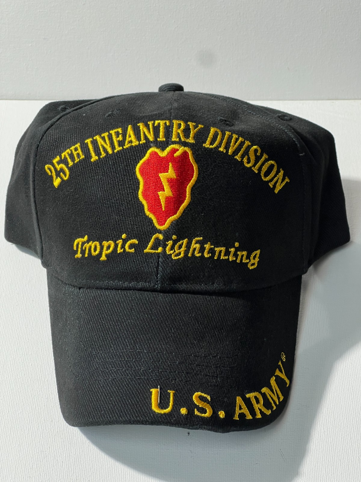 US ARMY 25TH INFANTRY DIVISION CAP DIRECT EMBROIDERED LICENSED PRODUCT CP00101
