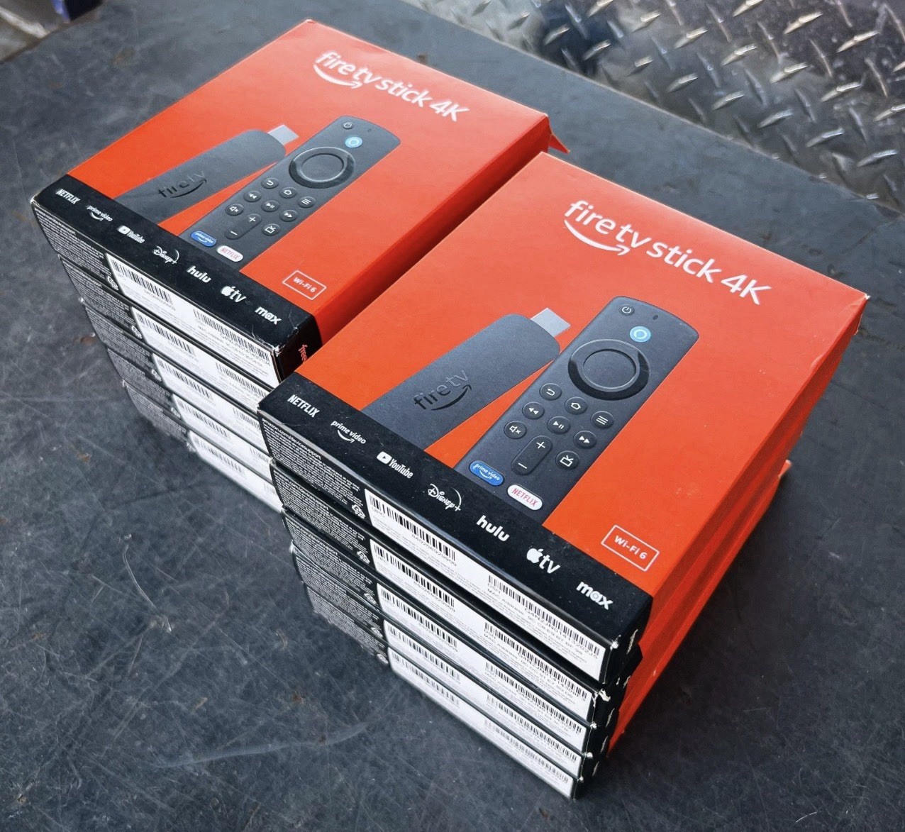 LOT of 10 Amazon Fire TV Stick 4K Ultra HD 2nd Gen Wi-Fi 6 Alexa Voice Remote