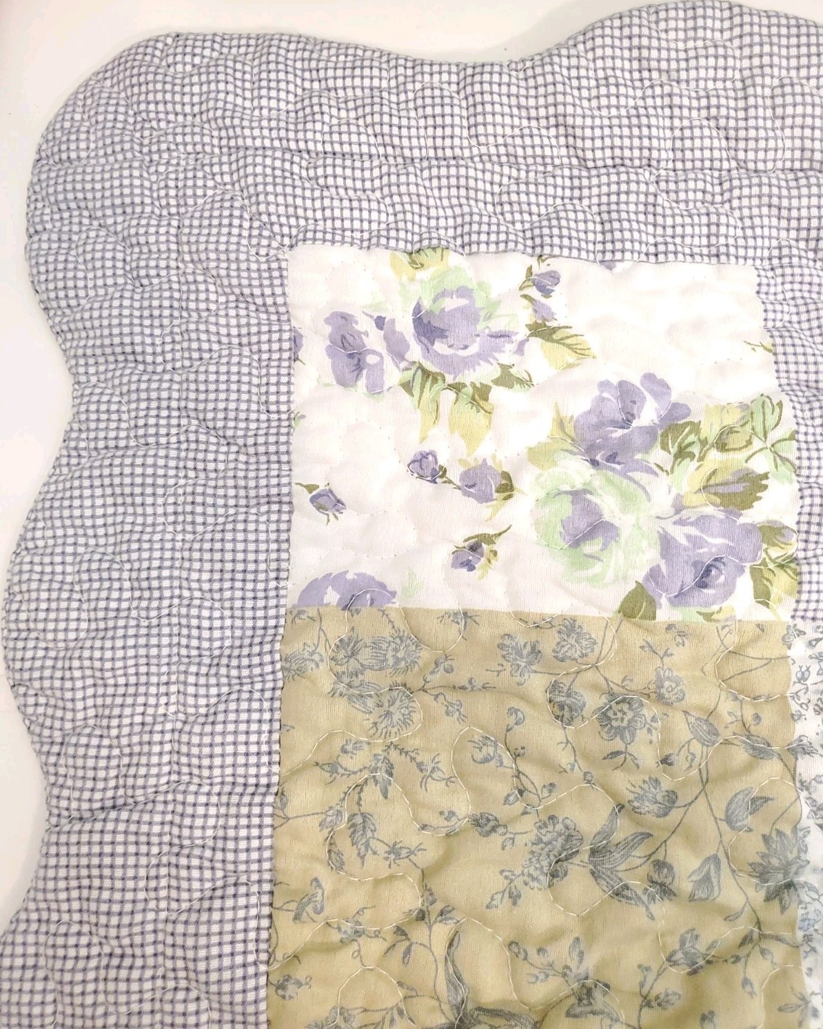 DADA BEDDING Hand Stitched Cottage Patchwork Large Pillow Shams 38x21