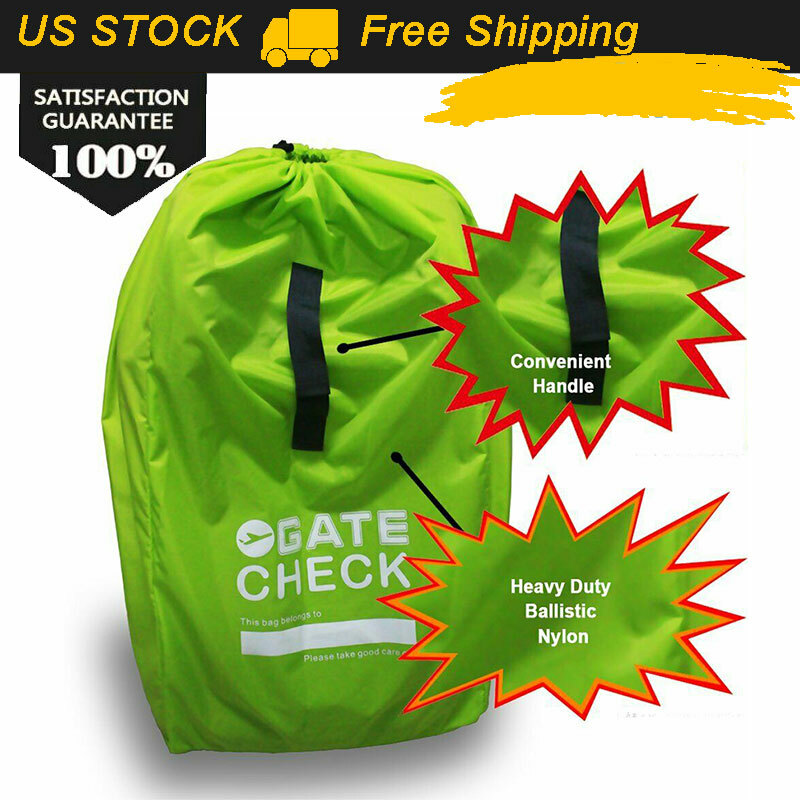 Airplane Check Car Seat Travel Bag Green Gate Traveling Luggage Reusable Bag