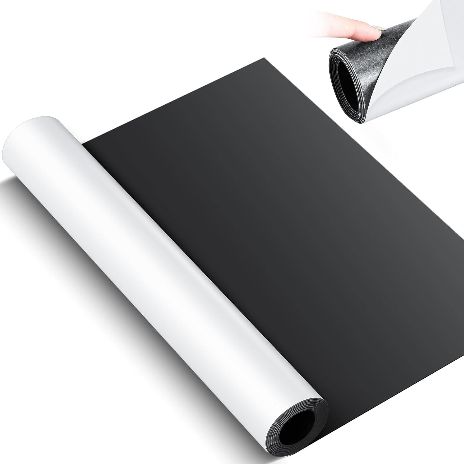 12" x 10ft Magnetic Adhesive Sheet Roll - 30mil Flexible Blank Craft Sign Materi